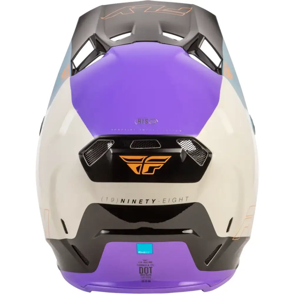 Formula Cc Glide Helmet Purple/Stone/Black Lg - FLY RACING