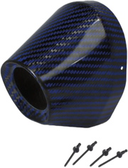 Carbon End Cap Blue 1 3/4" I.D. - PRO CIRCUIT