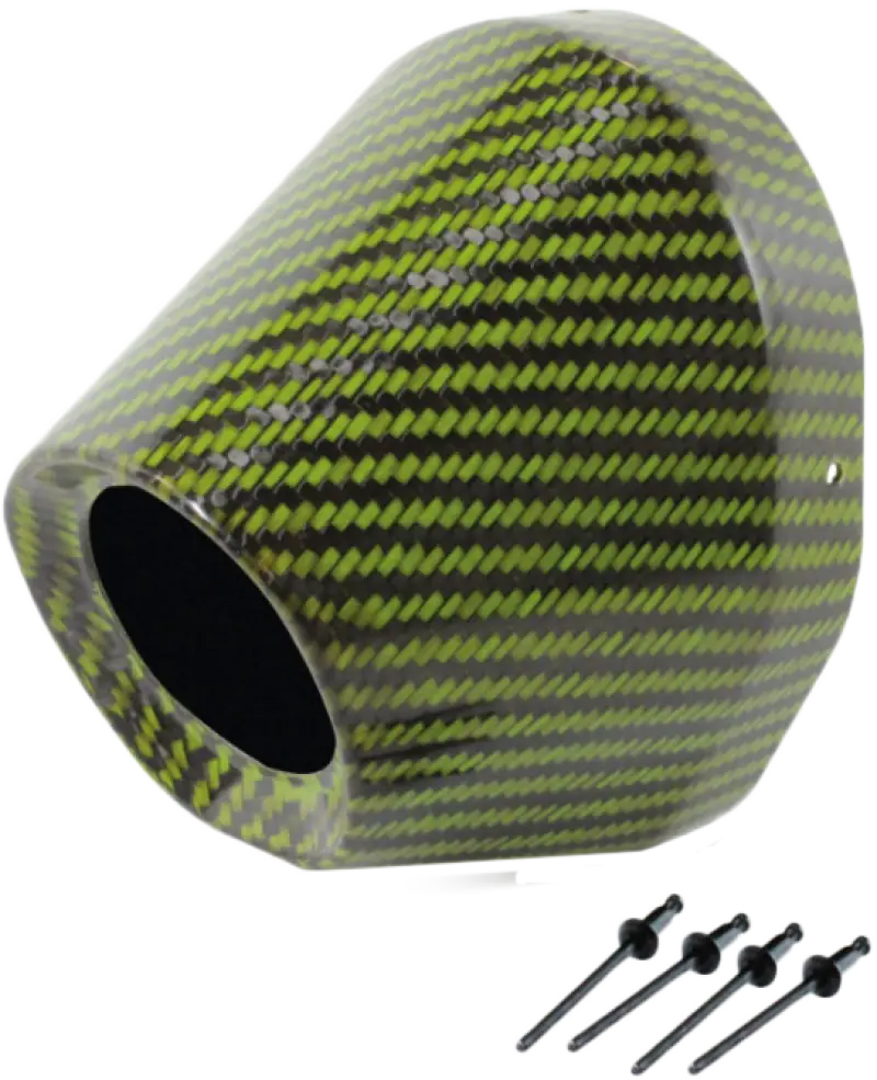 Carbon End Cap Green 1 3/4" I.D. - PRO CIRCUIT