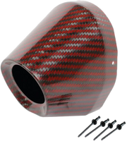 Carbon End Cap Red 1 3/4" I.D. - PRO CIRCUIT