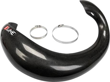 E-LINE ACCESSORIES Carbon Fiber Pipe Guards Gas/Hus/Ktm for Powersports