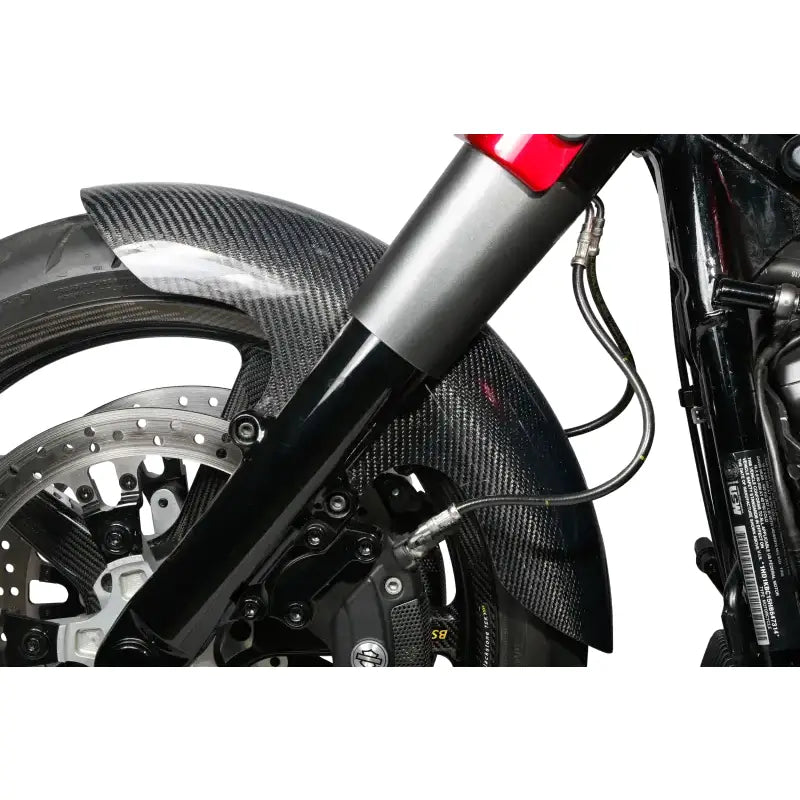 Carbon Fiber Shorty Fender Front 19’’ Flh 14 22 - Powersports