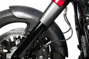 Carbon Fiber Shorty Fender Front 19’’ Flh 14 22 - Powersports