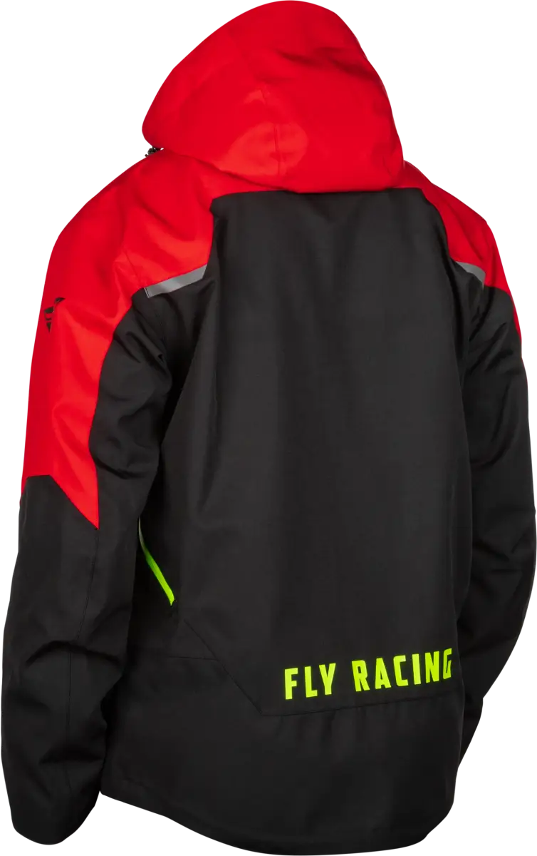 Carbon Jacket Black/Red Sm - FLY RACING