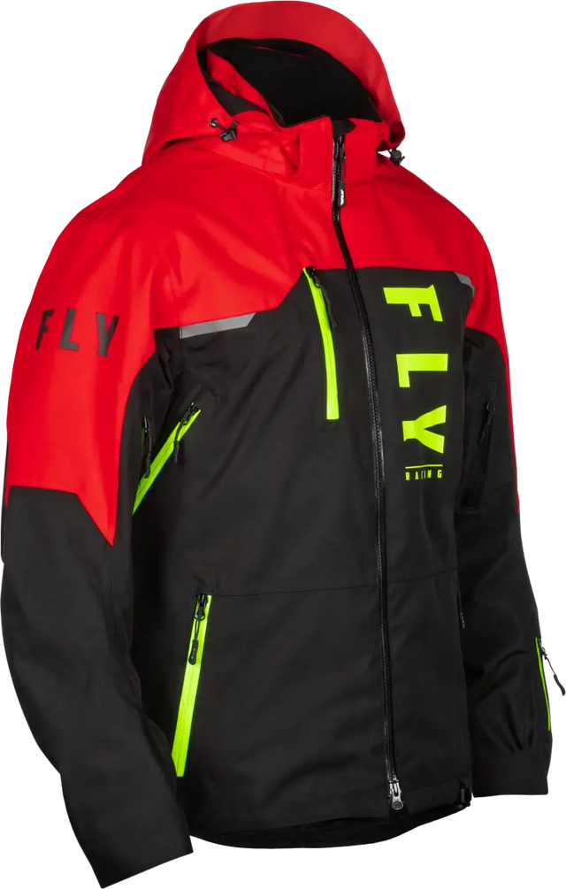 Carbon Jacket Black/Red 2x - FLY RACING
