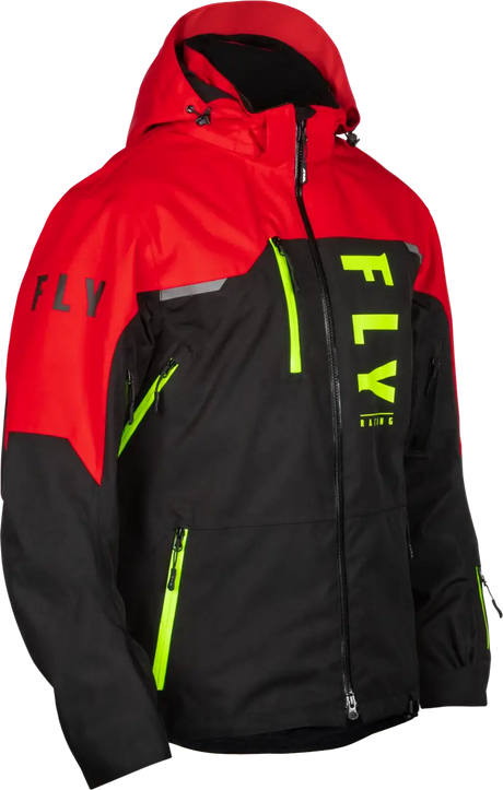 Carbon Jacket Black/Red Md - FLY RACING