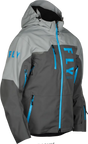 Carbon Jacket Grey/Blue Md - FLY RACING