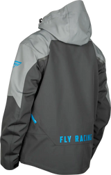 Carbon Jacket Grey/Blue Md - FLY RACING