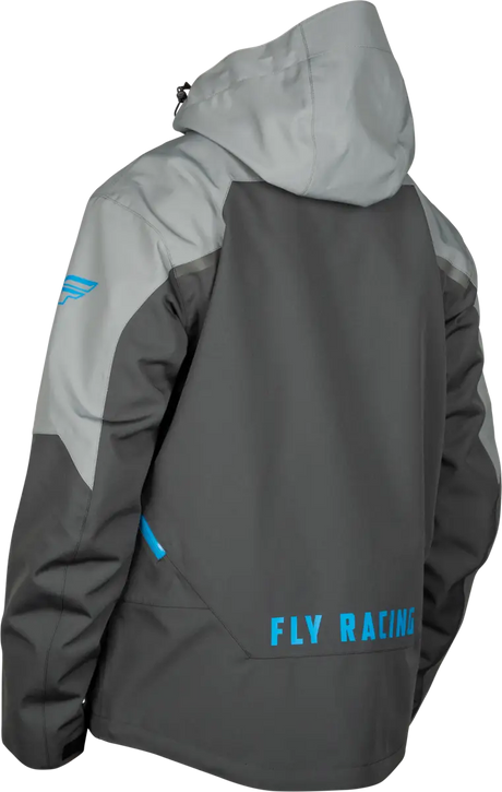 Carbon Jacket Grey/Blue Md - FLY RACING