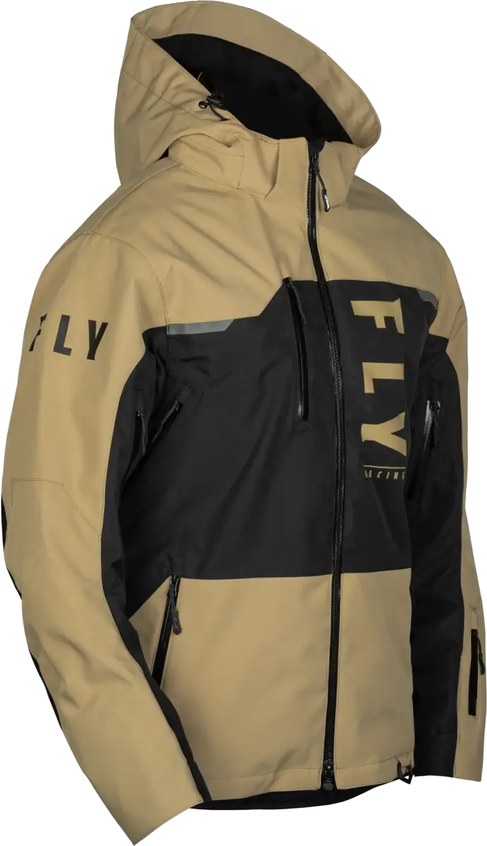Carbon Jacket Black/Tan Lg - FLY RACING