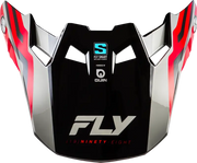 Formula S Carbon Byte Visor Red Carbon/Red/Grey Yl/Sm - FLY RACING