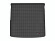 Black rubberized cargo area liner with raised edges, non-skid, TPE injection molded material