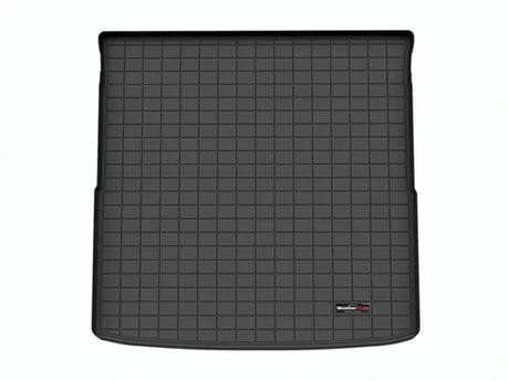 Black rubberized cargo area liner with raised edges, non-skid, TPE injection molded material