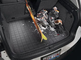 Black cargo area liner for trunk with raised edges, TPE injection molded material