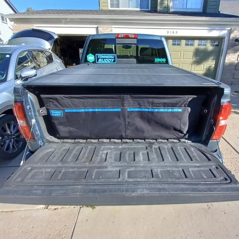 Cargo Organizer Truck Bed Of Full-Size Truck; Single Compartment With 16 Inside And 2 Outside Pockets; Removeable