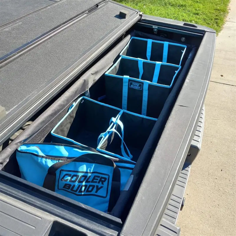 Cargo Organizer Truck Bed Of Full-Size Truck; Single Compartment With 16 Inside And 2 Outside Pockets; Removeable