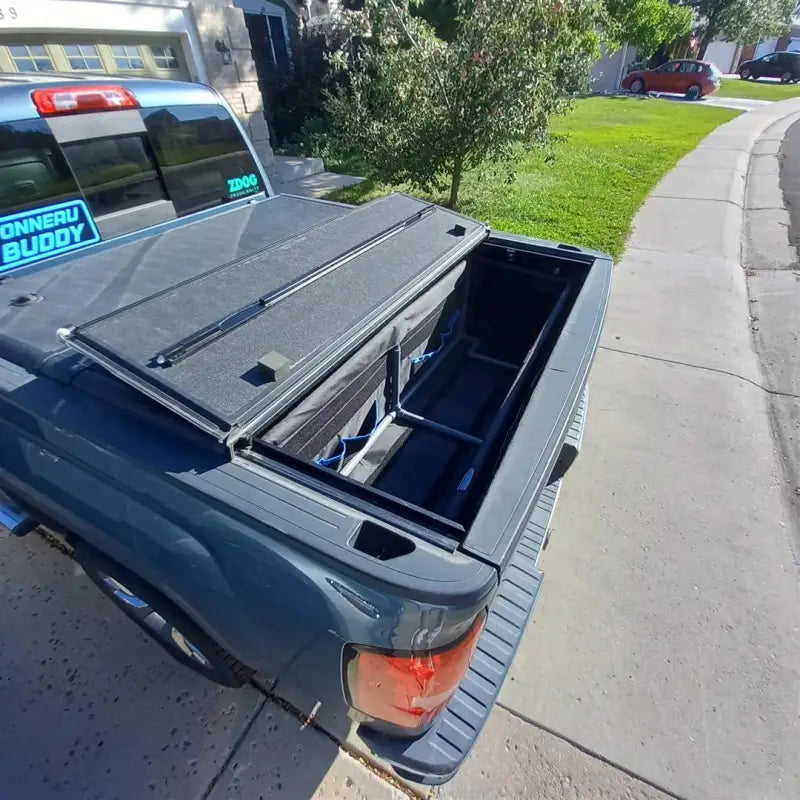Cargo Organizer Truck Bed Of Full-Size Truck; Single Compartment With 16 Inside And 2 Outside Pockets; Removeable