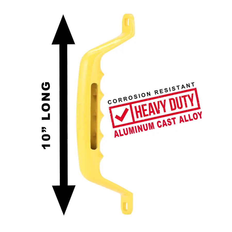 Carr Secure Grip For Added Safety Exterior Grab Bar 200037 - Yellow 10 Handle Each