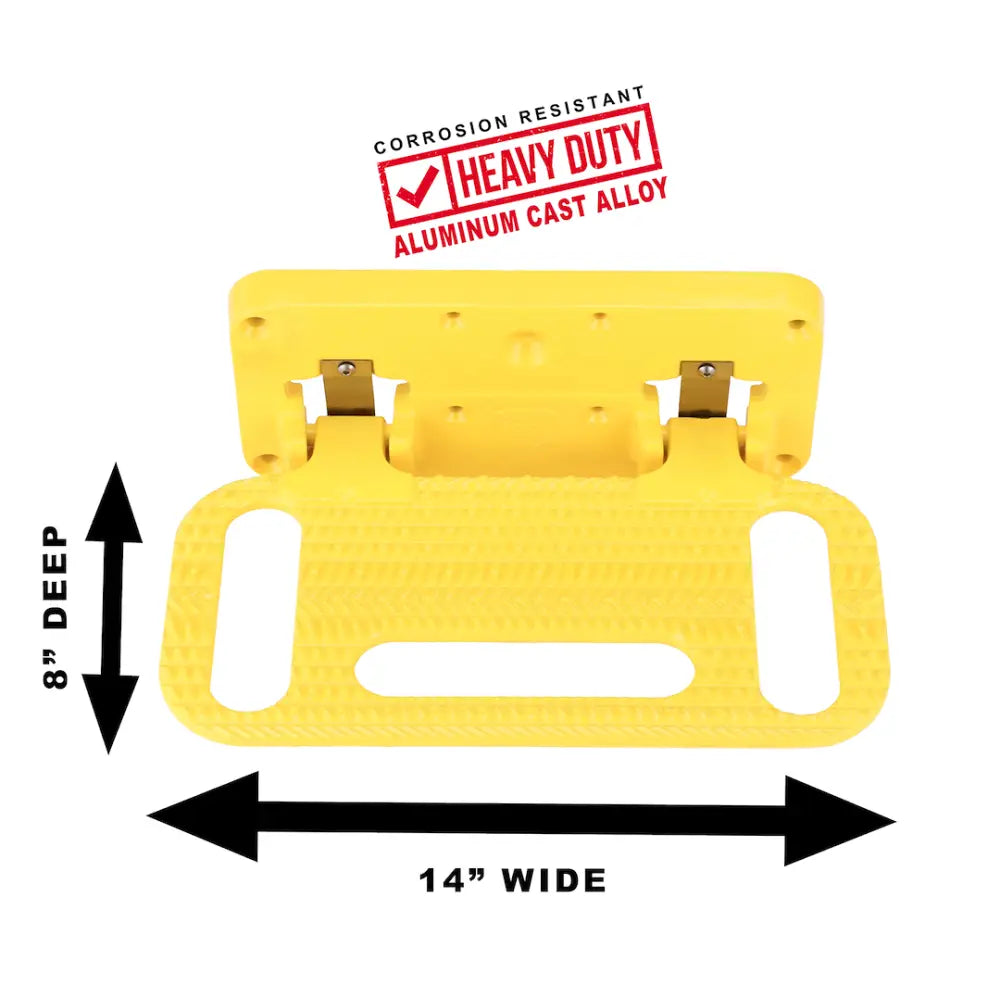 Carr Simple To Install And Use Truck Step 193017 - Yellow Hoop XP7 Pwd Coat Pair