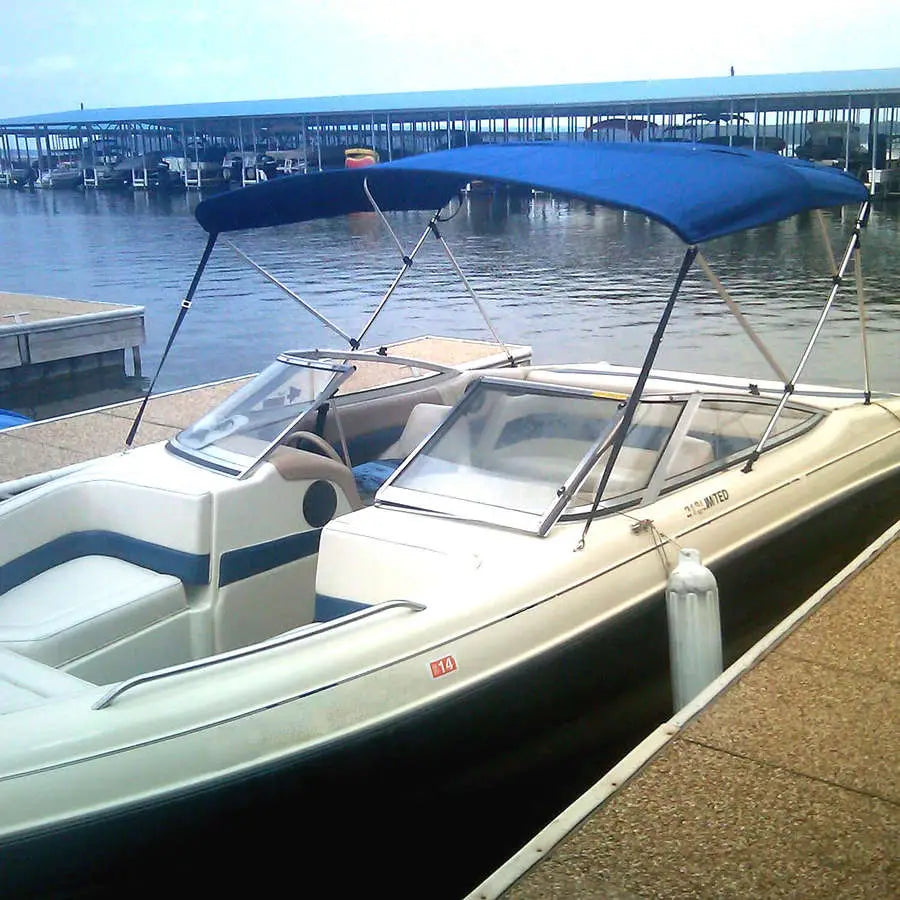 Carver Professional Stitching No Raw Edges Boat Bimini Top A5463UB-04 - Bim KT 3B 54H 61-66W-SUN-Pblu-B
