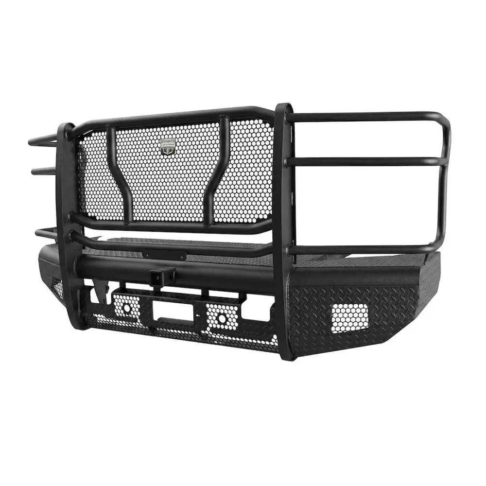 Cattleman Two Vertical Center Protection Bars Bumper 2122PRS - Chevrolet Front Sensors