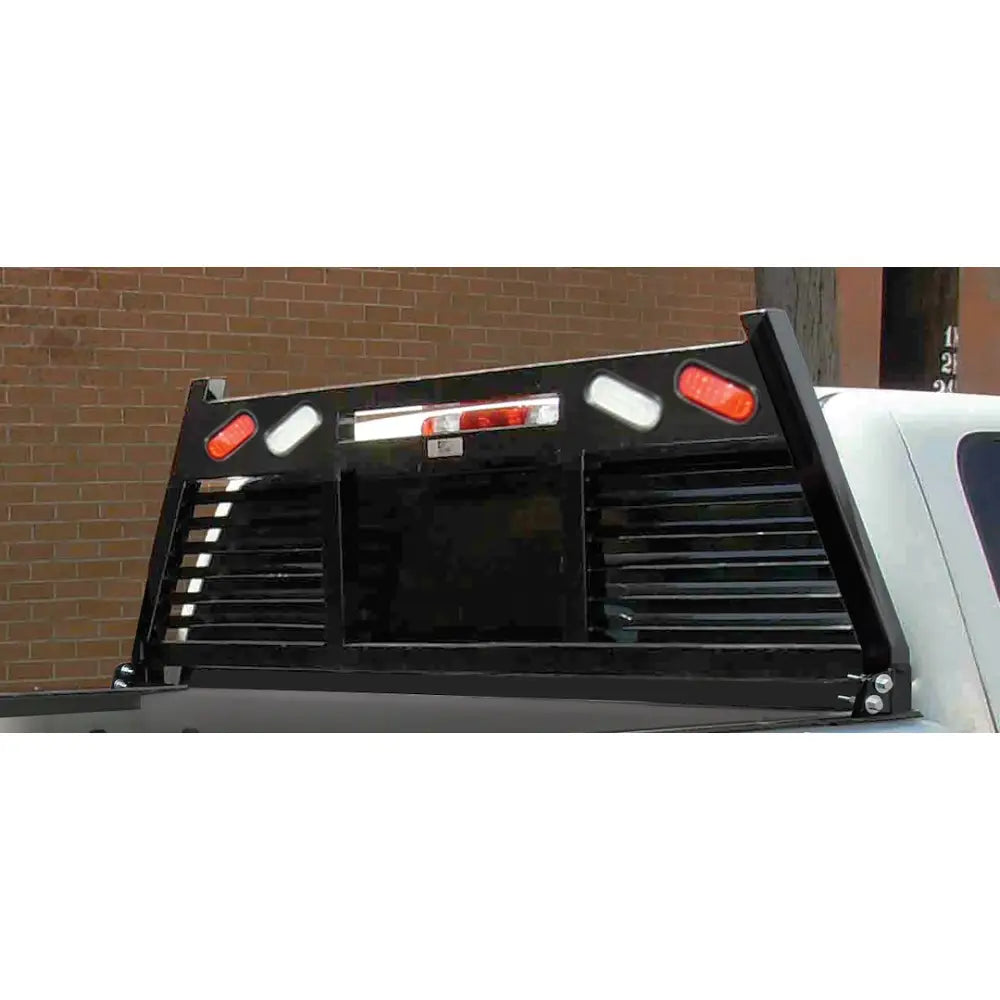 Cattleman Provides Security For Moving Cargo Headache Rack FR410LBO - HD Bolt Full Louver Light