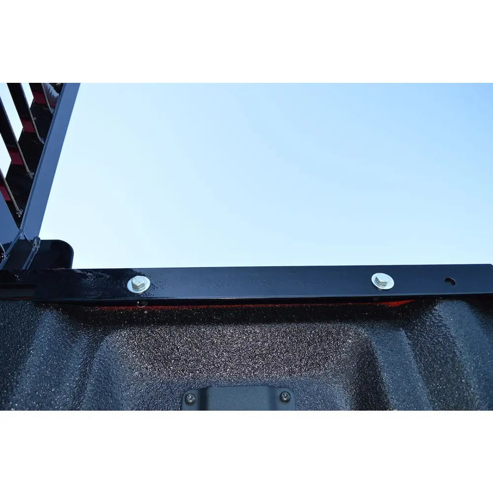 Cattleman Provides Security For Moving Cargo Headache Rack FR410LBO - HD Bolt Full Louver Light