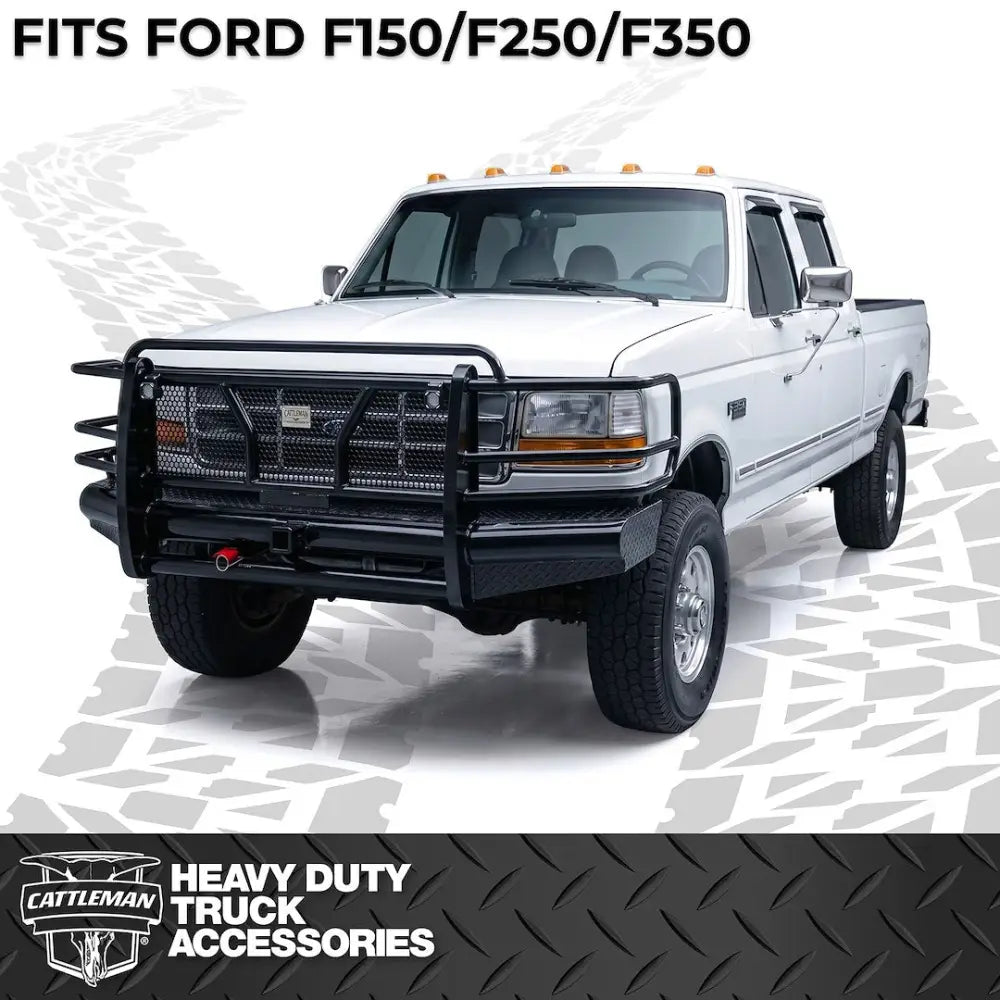Cattleman Two Vertical Center Protection Bars Bumper 2325P - Front Replacement