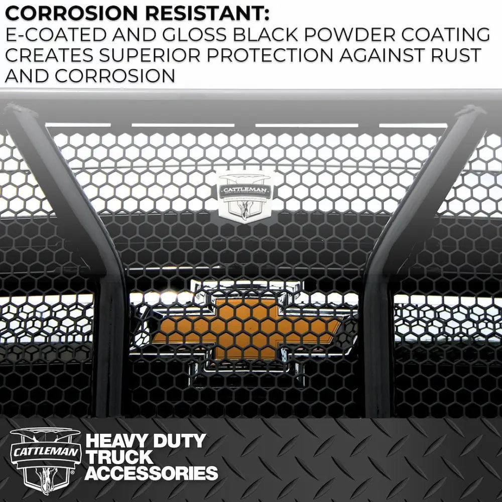 Cattleman Two Vertical Center Protection Bars Bumper 2325P - Front Replacement