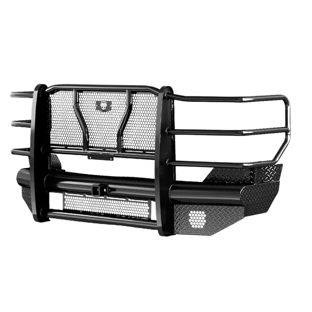Cattleman Two Vertical Center Protection Bars Bumper 2365PR - Front Replacement Recvr