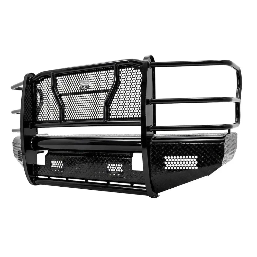Cattleman Two Vertical Center Protection Bars Bumper 2367P - Front Replcement Sensor Holes