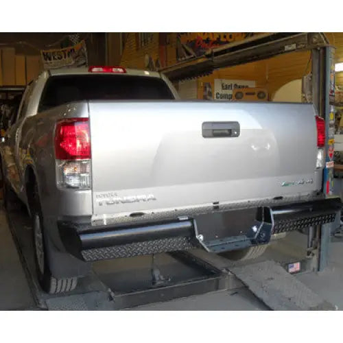 Cattleman Two Vertical Center Protection Bars Bumper 4117S - Rear Bumper-8 Drop Sensors