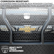 Cattleman Two Vertical Center Protection Bars Grille Guard 1201P - NO Sensors