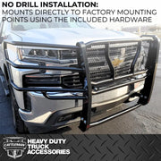 Cattleman Two Vertical Center Protection Bars Grille Guard 1228P