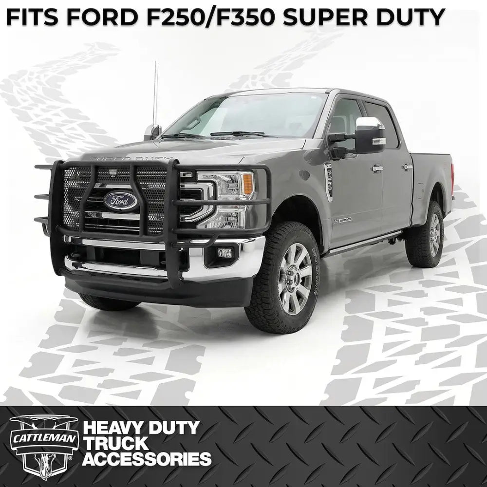 Cattleman Two Vertical Center Protection Bars Grille Guard 1370PS - Regular Sensors