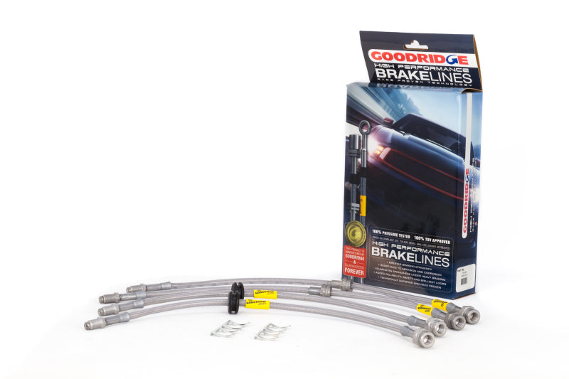 Goodridge 25048 Goodridge 04-13 Mazda 3/Mazdaspeed3 Stainless Steel Brake Lines Kit