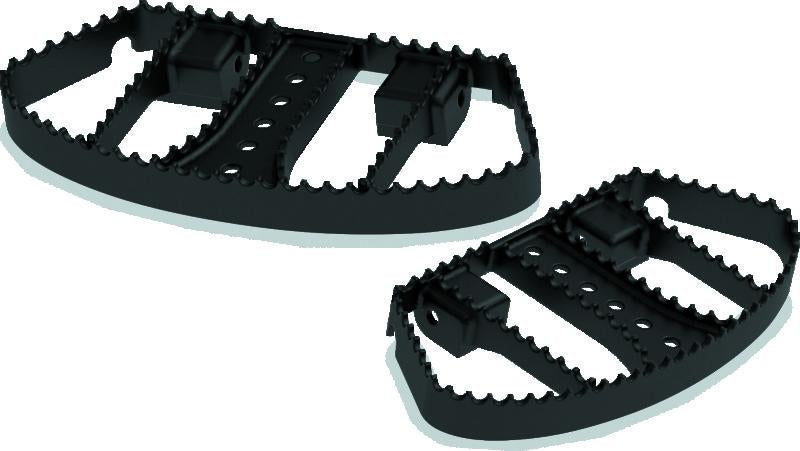 Burly Brand B13-1051B Burly Brand MX Passenger Boards - Black