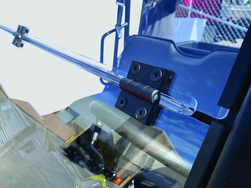 QuadBoss 375783 QuadBoss 17-21 Polaris Ranger 500 Windbreak Folding Windshield - 375783