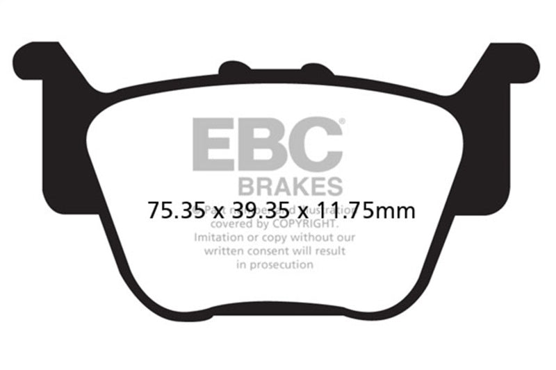 EBC Powersports FA373SV EBC 09-12 Honda TRX 420 FPA Fourtrax Rancher AT Power Steering Rear Left SV Brake Pads