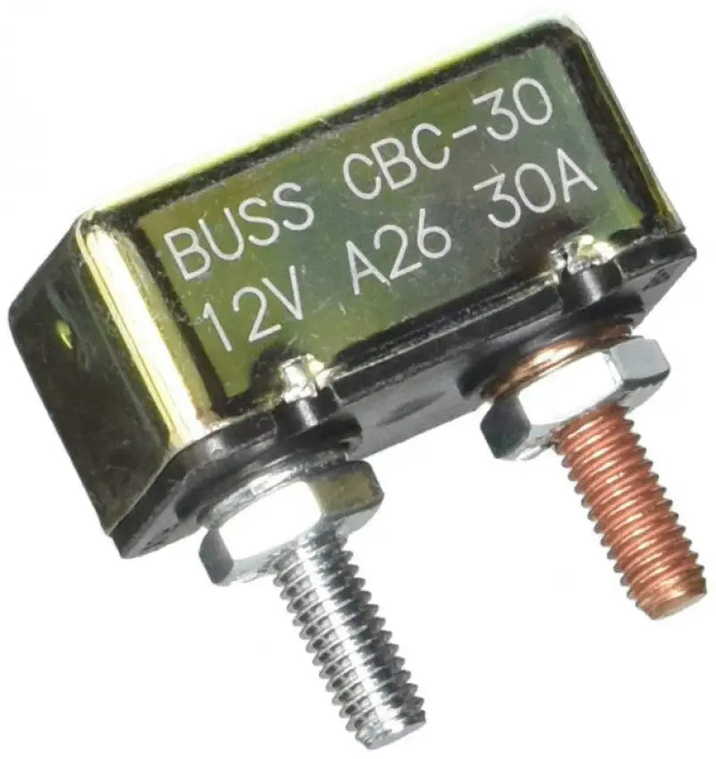 Automotive circuit breaker with threaded terminals stud mount CBC-30 Bussmann Type 1 30 A