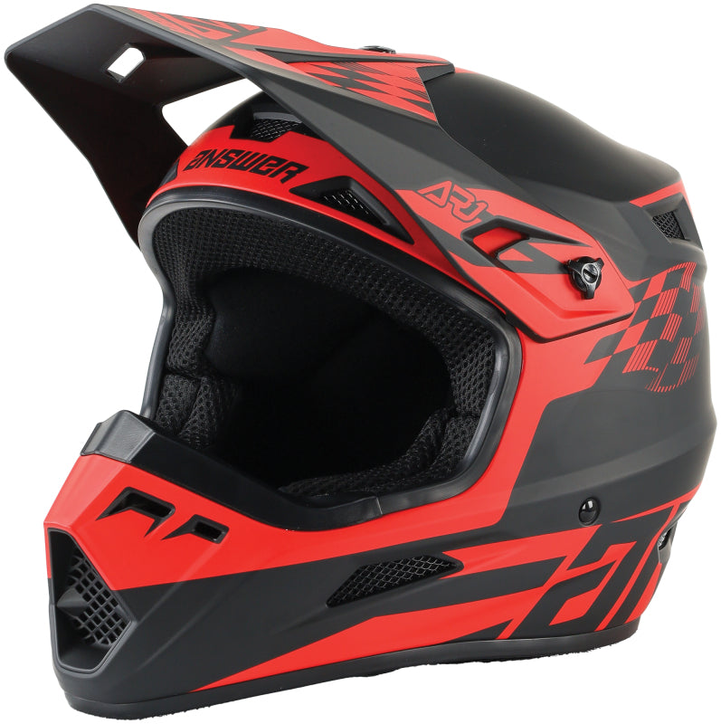 Answer AR1 Sweep Helmet Black/Red Youth - Small - Answer