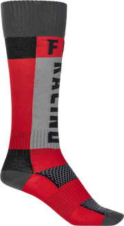 Mx Socks Thick Red/Grey Lg/Xl
