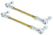 RockJock CE-99002 RockJock Adjustable Sway Bar End Link Kit 8 1/2in Long Rods w/ Heims and Jam Nuts pair