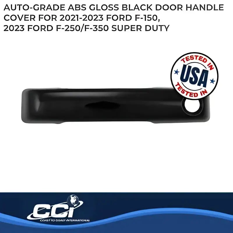 Gloss Black Door Handle Cover for 2021-2023 Ford F150-F350 4Dr by Coast2Coast - Model CCIDH68592BLK. Stylish and durable protection for your vehicle.