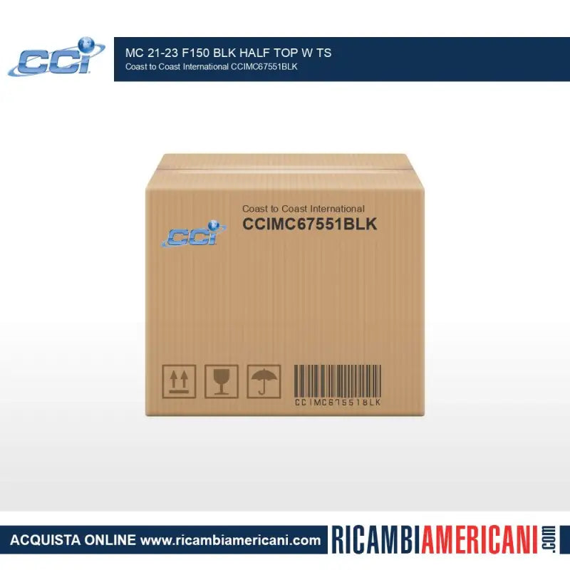 CCIMC67551BLK Coast2Coast Mc 21-23 F150 Blk Half Top W Ts - Exterior Mirror Cover