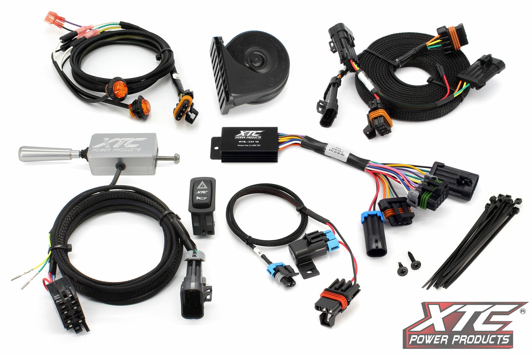 XTC Power Products ATS Turn Signal Kit W Electrical ATS-L-POL-RAN570 - Billet Column