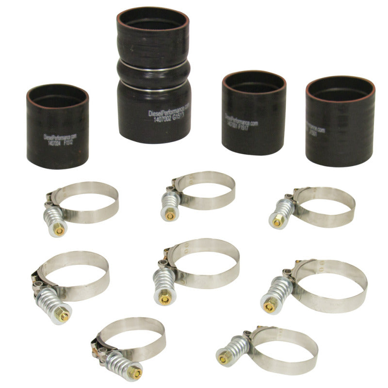BD Diesel 1047037 BD Diesel Intercooler Hose & Clamp Kit - 2008-2010 Ford 6.4L Powerstroke - 1047037