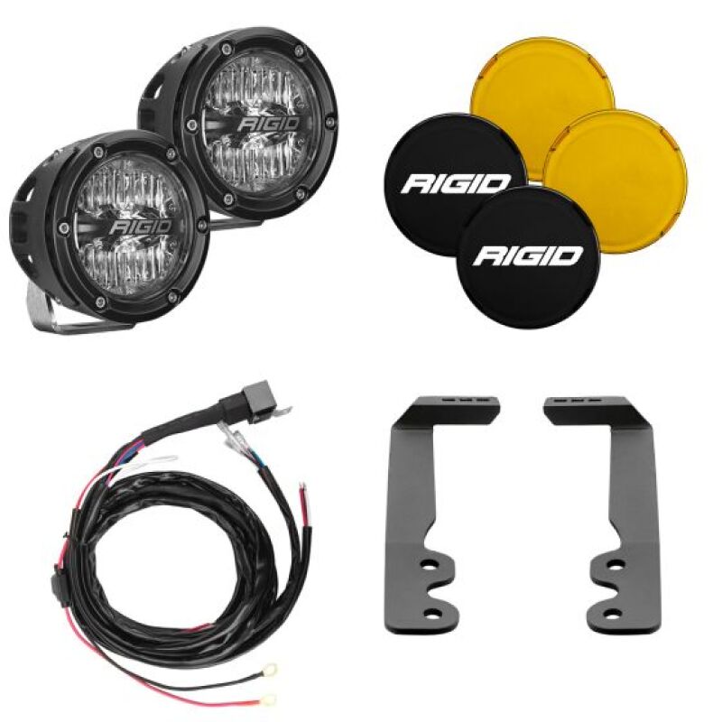 Rigid Industries 46807 Rigid Industries 2022+ Toyota Tundra A-Pillar Light Kit (4in 360-Series)