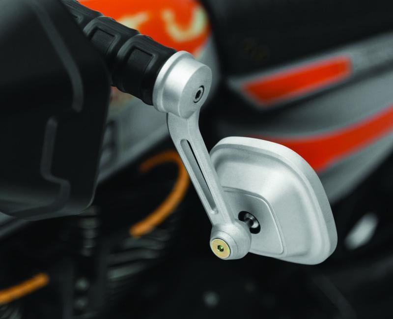 Kuryakyn 6656 Kuryakyn Dillinger Bar End Mirrors Silver - 6656