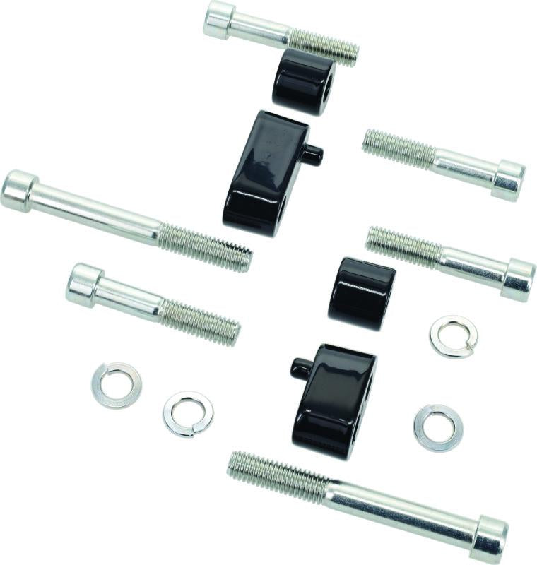 Kuryakyn 7509 Kuryakyn Driver Floorboard Spacers 09-Up Touring Models Gloss Black